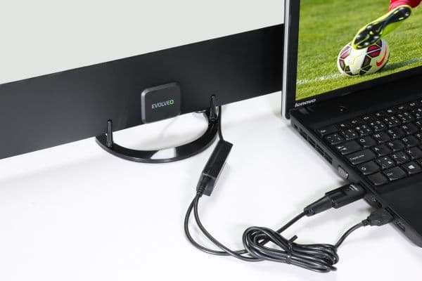 Evolveo Xany 2B LTE, inomhus, Svart, 43 dB, DVB-T, DVB-T2, UHF, VHF, IEC