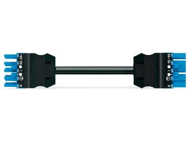 Mellemkabel 2M HF Eca Hunstik - hanstik, blå