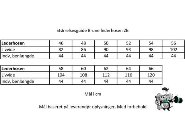 Ægte lederhosen, brun