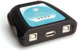 VALUE Manual USB 2.0 Printer Switch, Kabel, 70 x 25 x 90 mm, 4 x USB
