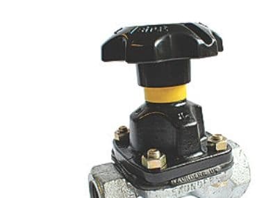 3/4" Saunders ventil, galvaniseret