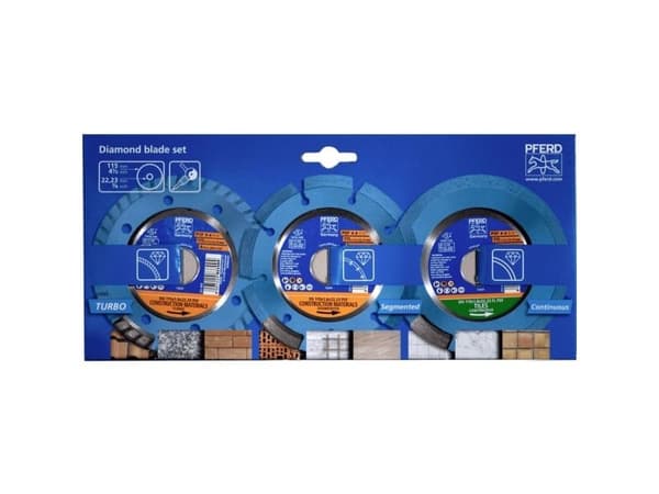 PFERD Diamond cut-off wheel set, 11,5 cm, 1 stykker