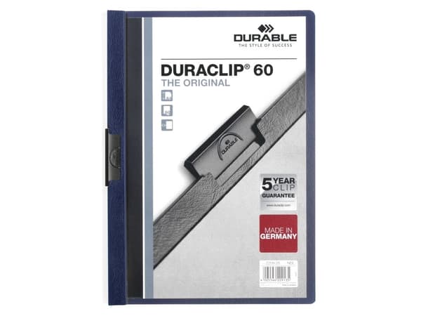 Durable DURACLIP, Sininen, 60 arkkia, A4, 25 kpl