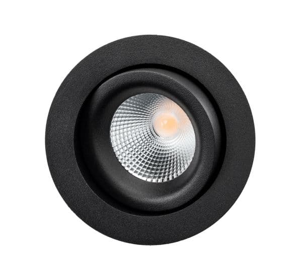Downlight Junistar Lux Isosafe 7W 2700K, svart