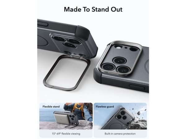 ESR CYBER TOUGH KICKSTAND MAGSAFE IPHONE 17 PRO MAX / 18 PRO MAX GREY