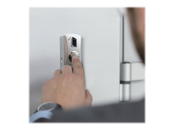 Qoltec metal exit button | silver
