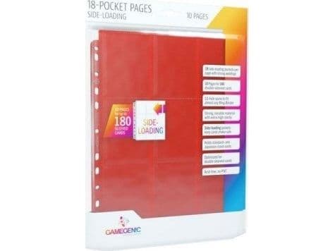 GameGenic Sideload 18-Pocket Pages Red (10)