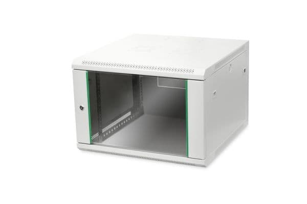 DIGITUS Professional Dynamic Basic Series DN-19 07U-6/6-EC - Skåp - väggmontering - grå, RAL 7035 - 7U - 19"