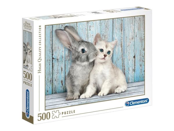 Pussel HQC Cat &amp; Bunny, 500 bitar