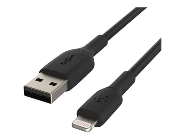 Belkin BoostCharge - Lightning-kaapeli - Lightning-uros - USB-uros - 1 m - musta