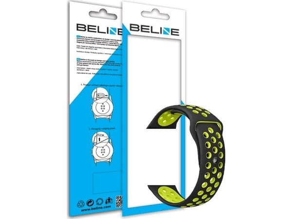 Beline urrem Watch 20 mm Design svart/gul