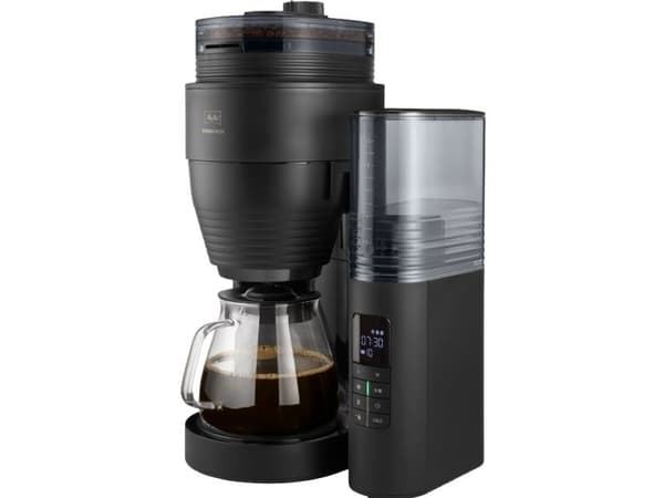 Melitta AromaFresh X (svart matt/silver, med kvarn)
