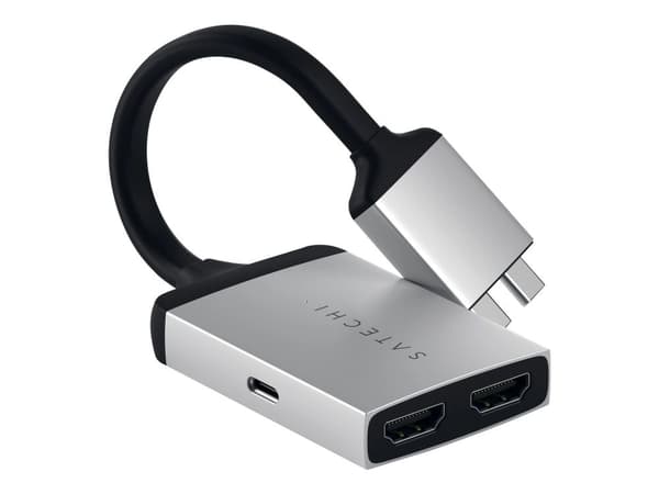 Satechi ST-TCDHAS - Videoadapteri - HDMI hun til USB-C han - 16 cm - sølv - 4K-tuki