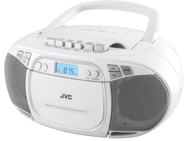 JVC RC-E451W, 1,6 kg, Vit, Bärbar CD-spelare
