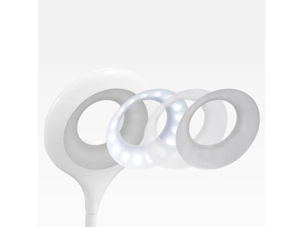 Mini Wozinsky Wireless LED Reading Lamp with Clip + USB-C Cable - White