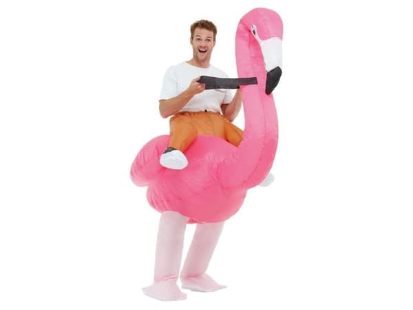 Oppblåsbart flamingokostyme