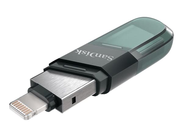 SanDisk iXpand Flip - USB-flashstasjon - 64 GB - USB 3.1 Gen 1 / Lightning