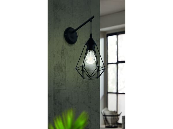 EGLO TARBES vegglampe E27 sort