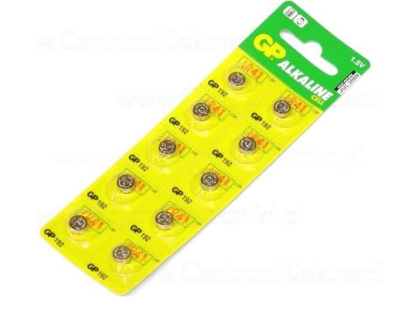 GP Battery Cell LR41 10 pcs.