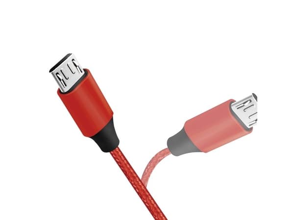 LogiLink CU0151, 0,3 m, USB A, Micro-USB B, USB 2.0, Punainen