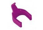 PatchSee PatchClip - Kabelklämmor - fluorescerande rosa (paket om 50)