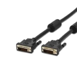 MicroConnect - DVI-kabel - dobbeltlenke - DVI-D (hann) til DVI-D (hann) - 1 m