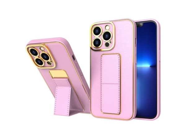 Ny stativ-etuiet til iPhone 13 Pro - rosa
