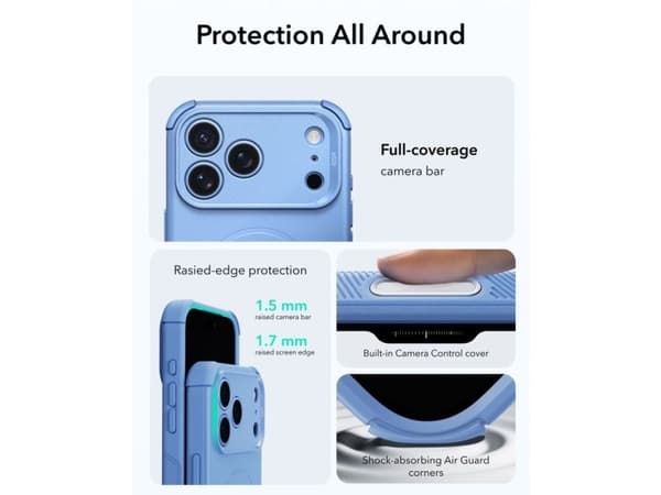 Esr Cyber Tough Magsafe iPhone 17 Pro Max / 18 Pro Max light blue