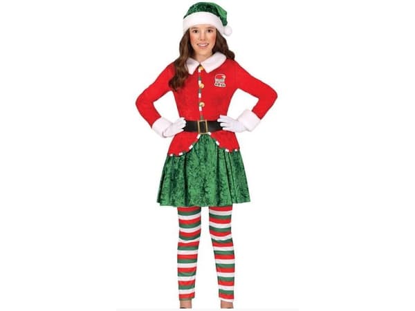 Julemandens hjælper kostume