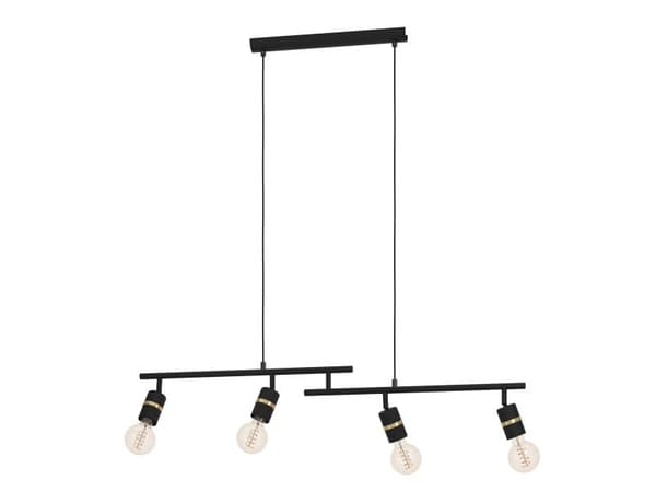 EGLO LURONE PENDEL 4XE27 L1000 SORT