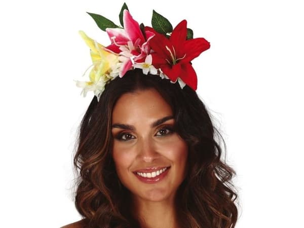 Hårband med blommor