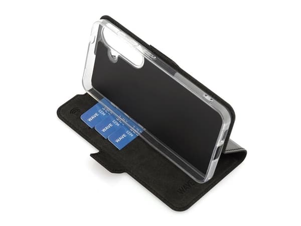 Wave BookCase, Samsung Galaxy S24, svart