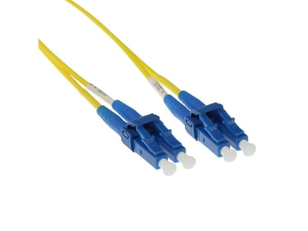 Fiberpatchkabel 9/125 OS2 duplex kort, 2,00 m, LC-LC (RL1702)