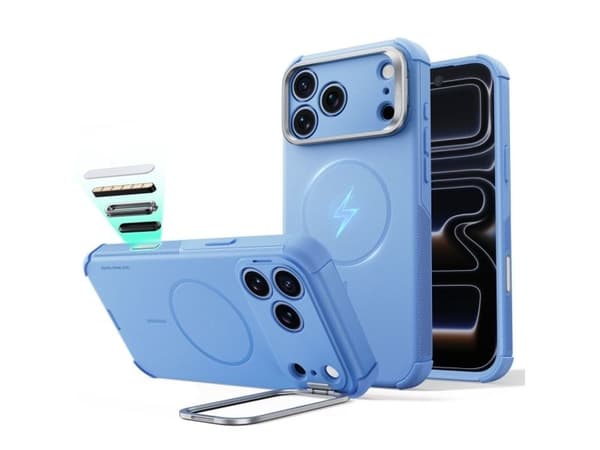 ESR CYBER TOUGH KICKSTAND MAGSAFE IPHONE 17 PRO MAX / 18 PRO MAX LIGHT BLUE