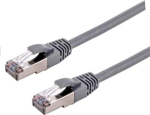 C-Tech patchkabel Cat6a S/FTP grå 0,5 m