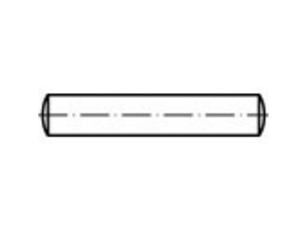 TOOLCRAFT sylinderspiker 16 mm rustfritt stål A1 (10 stk)