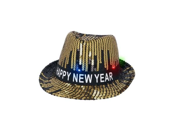 Happy New Year LED-hatt