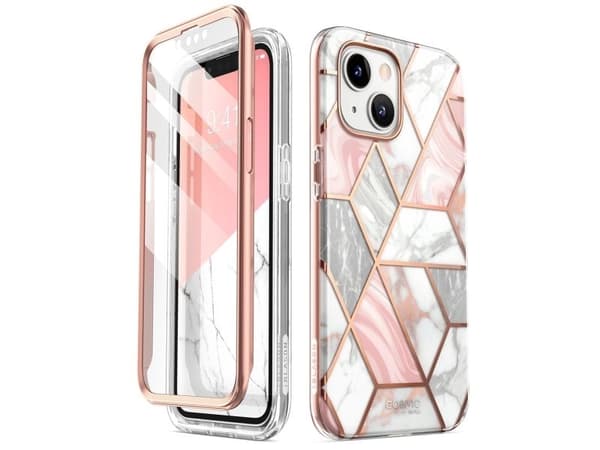 Supcase Cosmo-skal till iPhone 14 Plus - Rosa marmor
