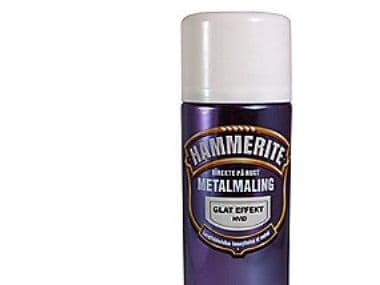 Hammerite glat-effekt spray - Eksklusiv afgift. Hvid 400ml