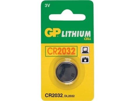 GP Batteries Lithium Cell CR2032, Engangsbatteri, CR2032, Lithium, 3 V, 1 stykker, Rustfritt stål