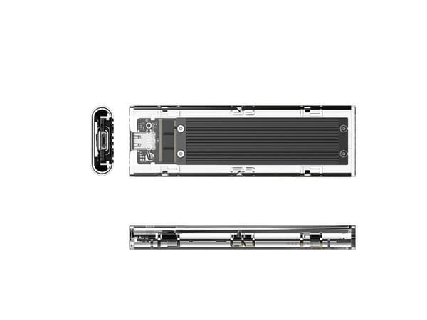 M.2 NVME - USB-C 10Gbps -asemapaikka - musta