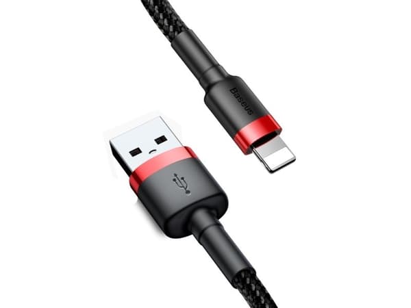 Baseus CALKLF-A19, 0,5 m, USB A, Lightning, Hanstik, Svart