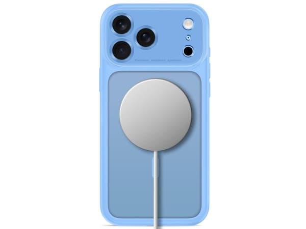 Tech-Protect MagPeak MagSafe CC Case for iPhone 18 Pro / 17 Pro - Light Blue Matte
