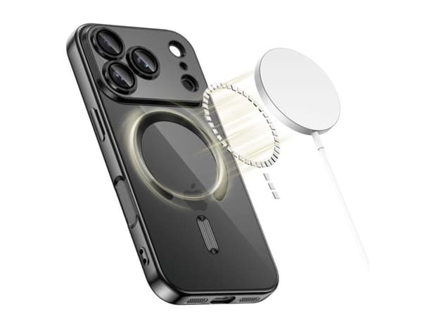 Tech-Protect MagFlex MagSafe-fodral till iPhone 17 Pro - clear black