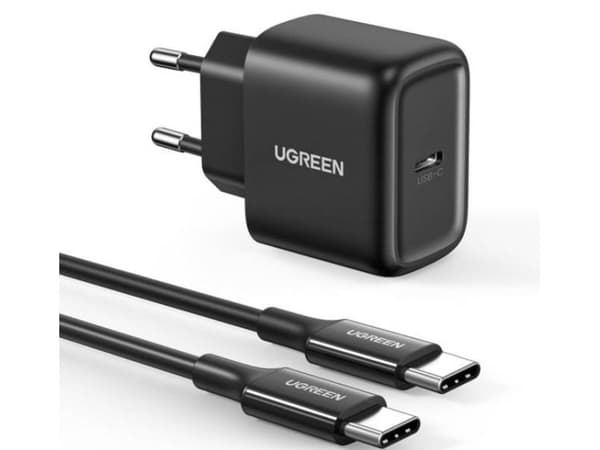 Ugreen CD250, Sisätila, AC, 3 A, 2 m, Musta