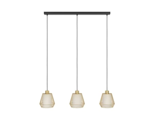 EGLO CITADEL LANGBORD 3L E27 SORT/BM