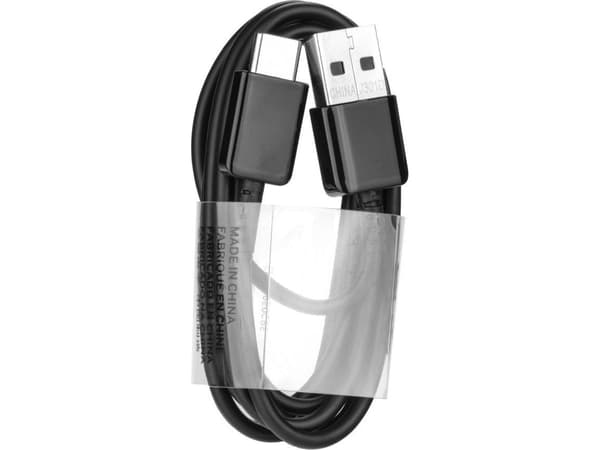 USB-kabel Partner Tele.com USB-A till USB-C + Lightning Sort (19654)
