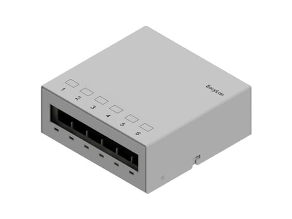 Easylan CKVPL0061E nettverks patchpanel grå