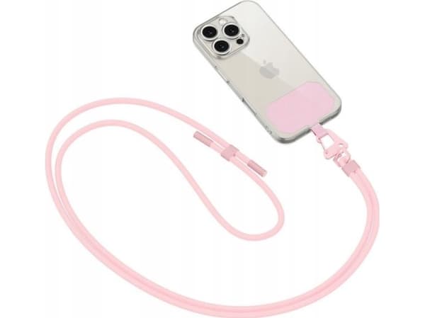 Tech-Protect TECH-PROTECT C5S stropp ROPE CROSSBODY STRAP baby pink