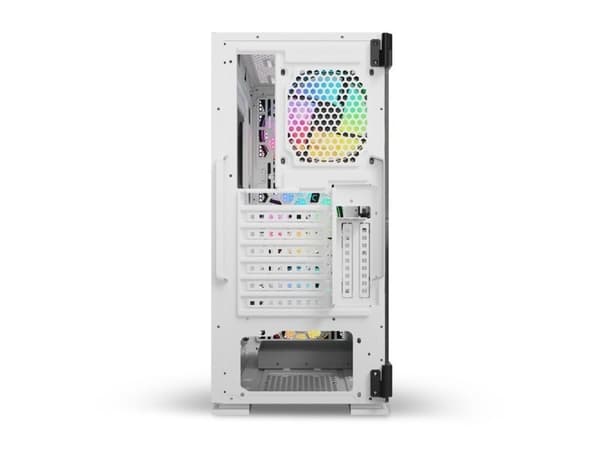 ARGB Mesh/Glas datorhölje, Raptor X1 Vit